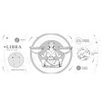 card with astrology libra zodiac sign vector image vector image
