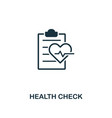 health check icon premium style design from vector image