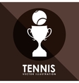 tennis game design vector image vector image