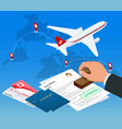 travel and tourism background luxury vacation vector image