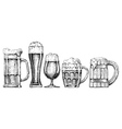 beer set vector image vector image