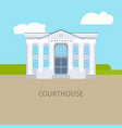 colored courthouse building vector image
