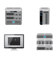 server icon set vector image