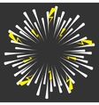 comic book ray strip explosion effects vector image vector image