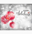 winter silver background vector image
