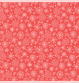 christmas seamless pattern with snowflakes hand vector image