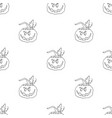halloween pumpkin seamless pattern cute cartoon vector image vector image
