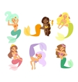 mermaid nixie character vector image