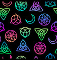 seamless with different bright scandinavian vector image vector image