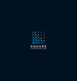 abstract square logo template design vector image vector image