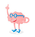 brain with good idea vector image vector image