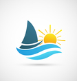 yacht icon vector image