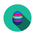 easter egg with ornate icon vector image vector image