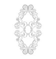 retro baroque decorations element vector image