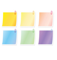 blank notes vector image