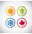 seasons icons vector image