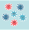 character shaped cell a microorganism vector image vector image
