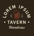 lorem ipsum tavern homebrew poster vector image
