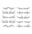 set of tree branches borders vector image vector image