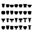 flowerpots and pottery vector image vector image