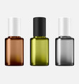 nail polish bottle isolated paint packaging mockup vector image vector image