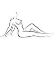naked woman vector image