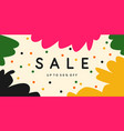 original advertising poster of the sale vector image