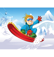 winter background vector image
