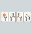 abstract in minimal style for wall vector image