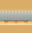 locker changing room for sports gym vector image vector image