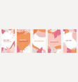 social media stories wallpapers with tropical vector image