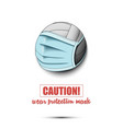 volleyball ball with a protection mask vector image