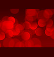 red bokeh lights background vector image