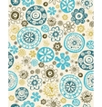 retro floral seamless background vector image