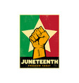 juneteenth 24 vector image vector image