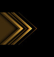 abstract gold arrow line direction geometric vector image vector image