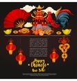 chinese new year holidays poster design vector image