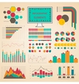set elements of infographics vector image vector image