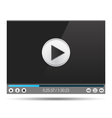 video player vector image vector image