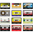 vintage cassette tapes vol 2 vector image