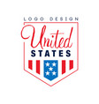 original logo design united states emblem vector image