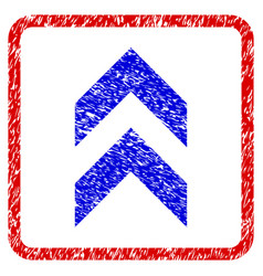 Shift up grunge framed icon Royalty Free Vector Image