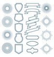 vintage sunburst frames ribbon banners and labels vector image vector image