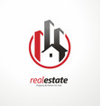 real estate business logo design symbol vector image