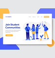 student community concept vector image