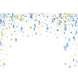 abstract confetti banner background in blue vector image vector image