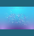 geometric graphic background molecule vector image