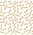 seamless pattern with bones halloween background vector image