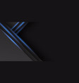 abstract black background with shiny blue light vector image