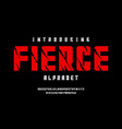 shredded font vector image